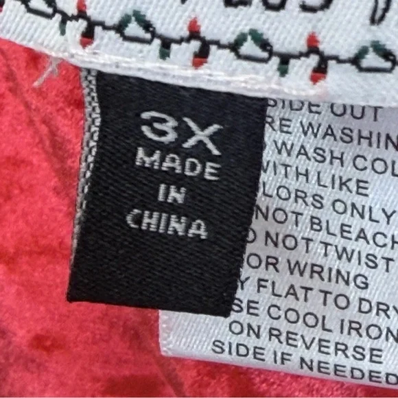 Santa Plus Size Velvet Fuzzy Striped Sequin Leggings Christmas Pullon Pants - Picture 11 of 13